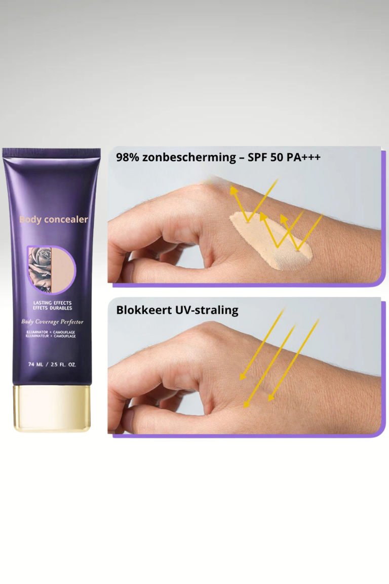 Amira – waterproof body concealer met glow effect