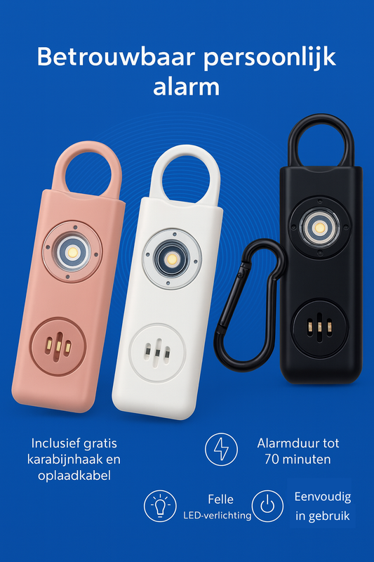 Freedom Sirene - Jouw persoonlijke alarm (130 dB + licht)