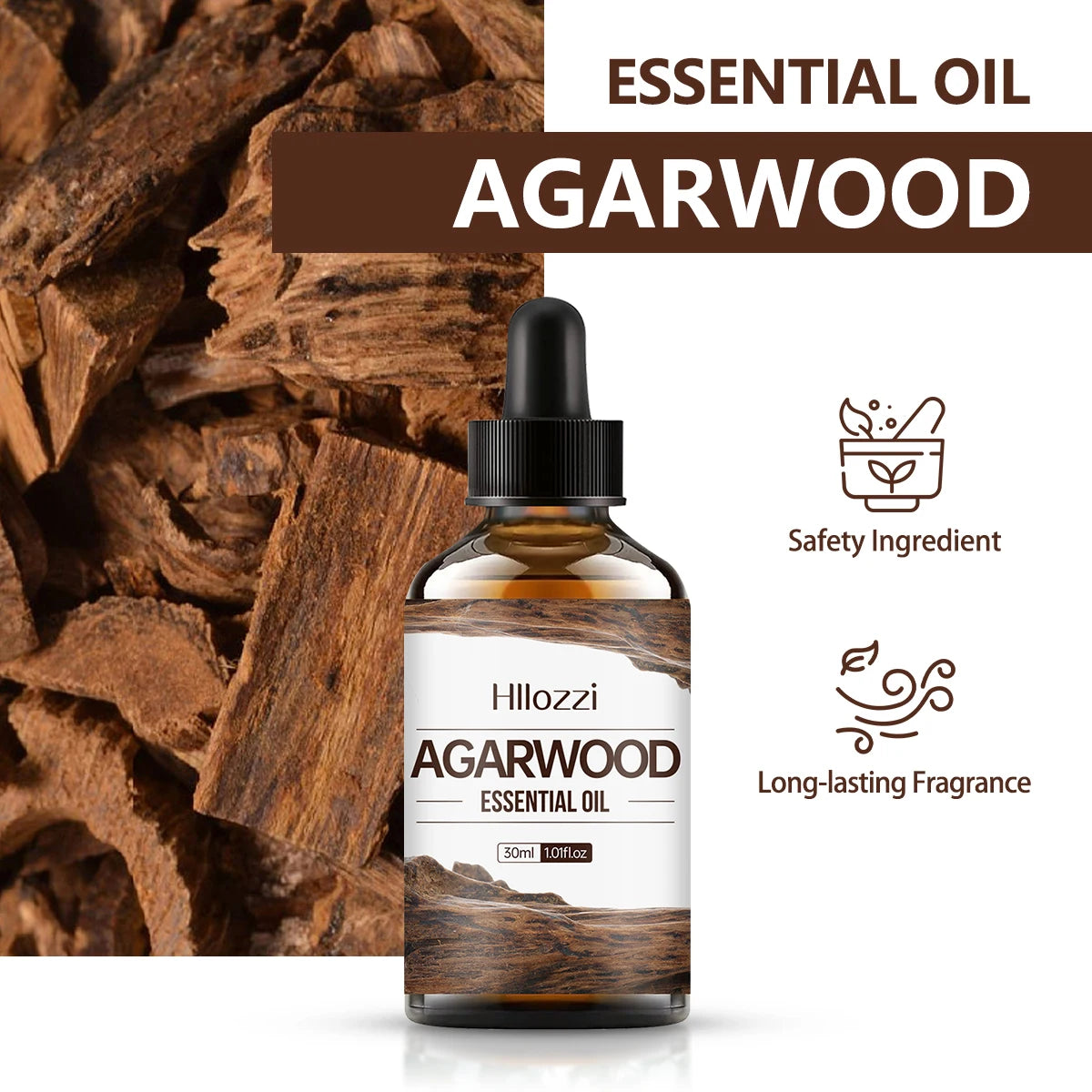 Agarwood Essentiële Olie – 30 ml | Voor Massage & Aromatherapie