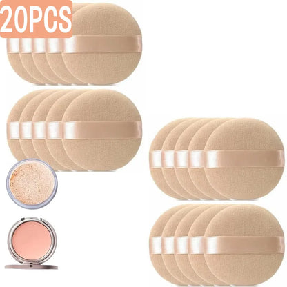 1/20/40PCS Soft Velvet Makeup Sponge Loose Powder Cosmetic Puff Double Face Makeup Sponge Concealer Wet Dry Makeup Tool