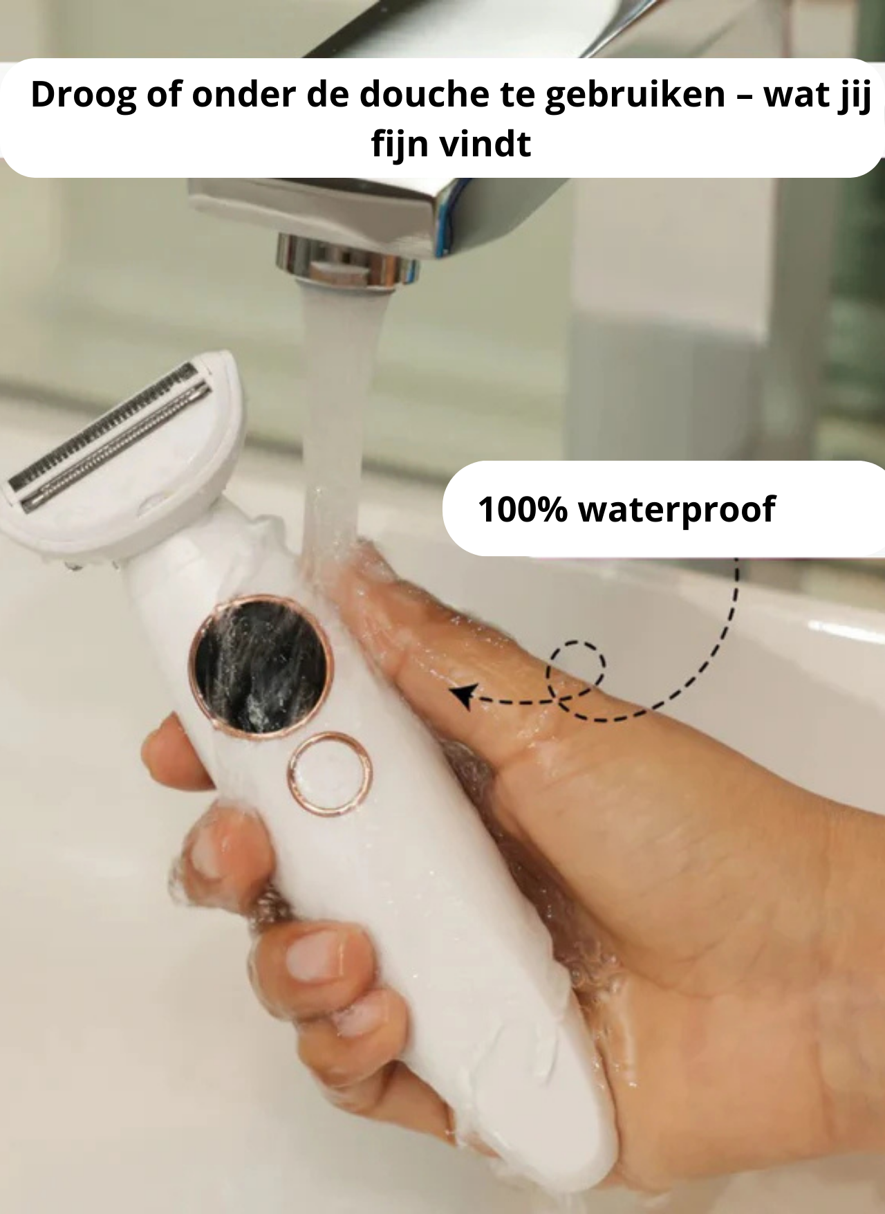 Flowskin™ Trimmer – Zachte huid in 2 minuten – zonder irritatie